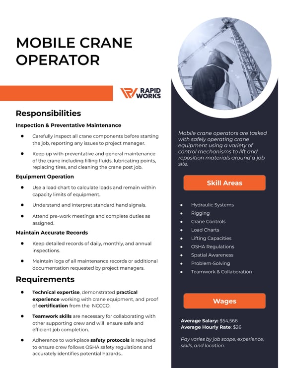 Mobile Crane Operator Job Role _ RapidWorks